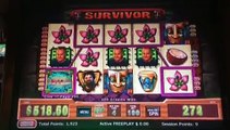 ∆∆ $500 DOUBLE/NOTHING HIGH-LIMIT Slot Machine: SURVIVOR! (w/ SDGuy, DProxima, Diana)