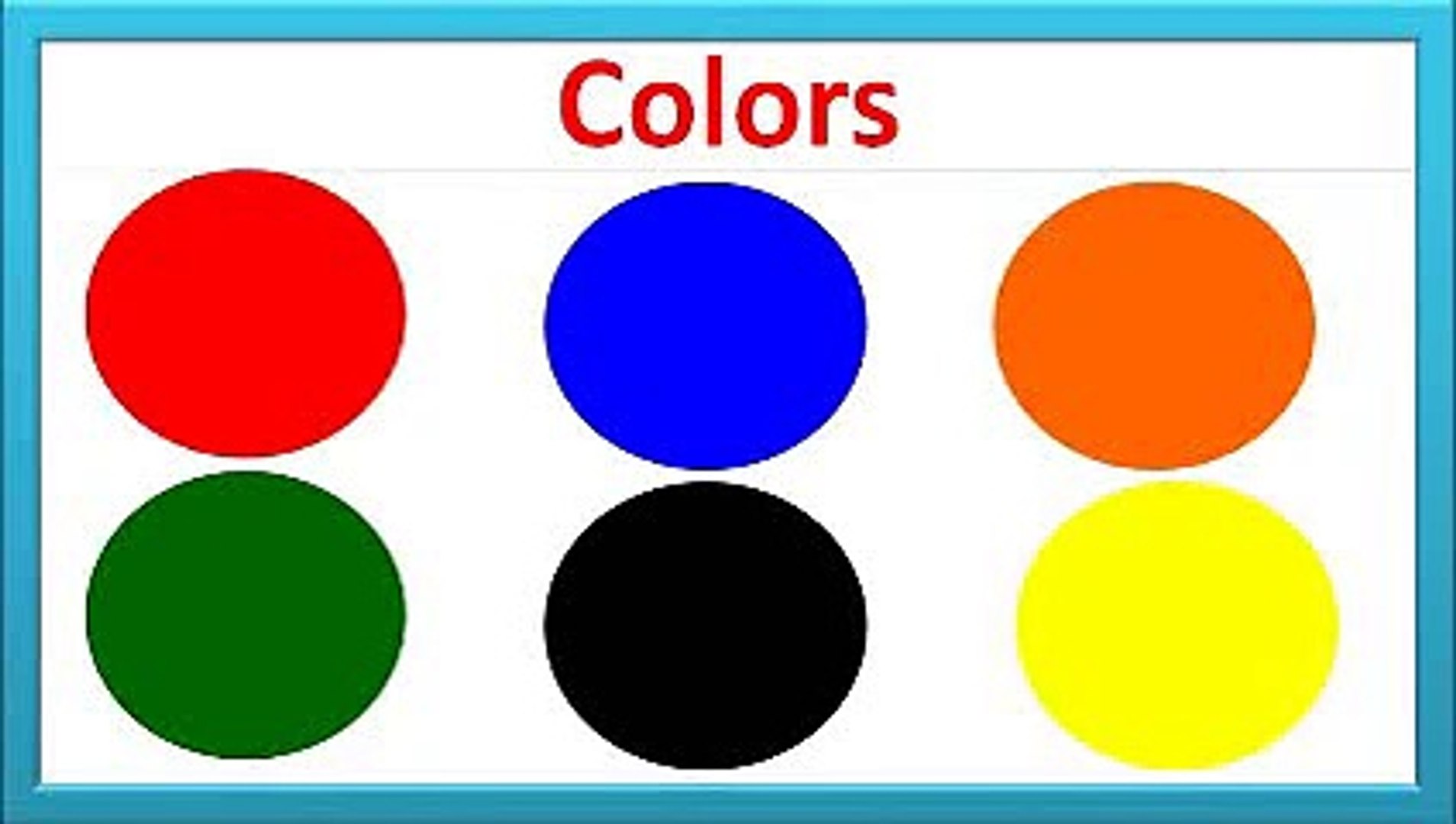 ⁣Learning colors names for kids