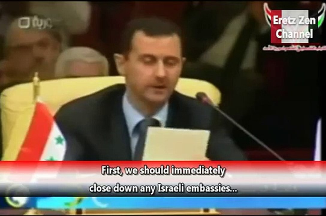 Syria's Bashar al-Assad vs Qatar's Hamad bin Jassim at the Arab League