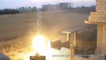 Rebels Anti-aircraft Gun Firing Bouncing Bullets - ZU-23 - Syria