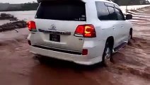 Imran Khan CROSSING Korang drain flowing in fast speed