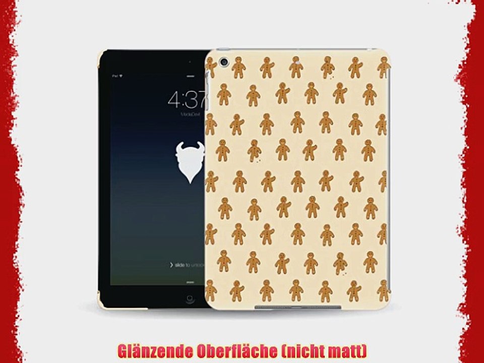 MediaDevil Grafikcase Apple iPad Air H?lle: Ultra Slim Edition - Gingerbread Men (Gl?nzend)