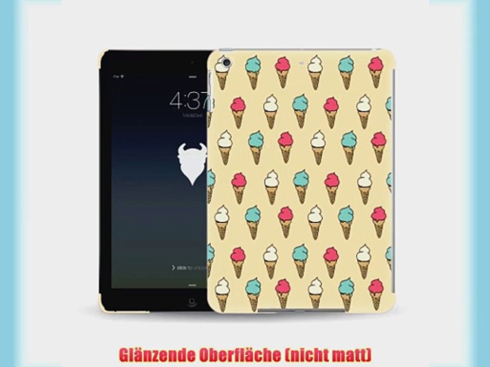 MediaDevil Grafikcase Apple iPad Air H?lle: Ultra Slim Edition - Ice Cream Cones (Gl?nzend)