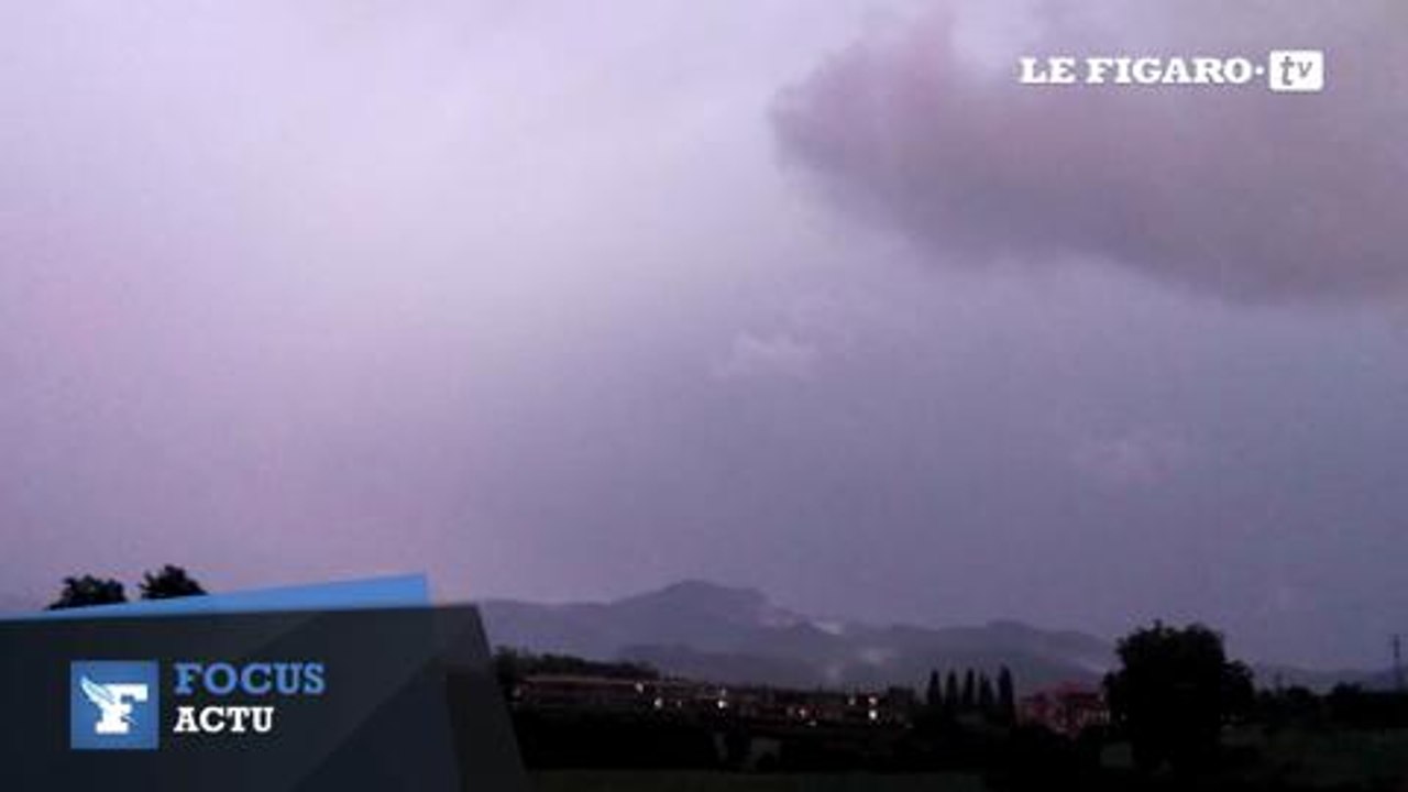 Un orage impressionnant au Pays basque