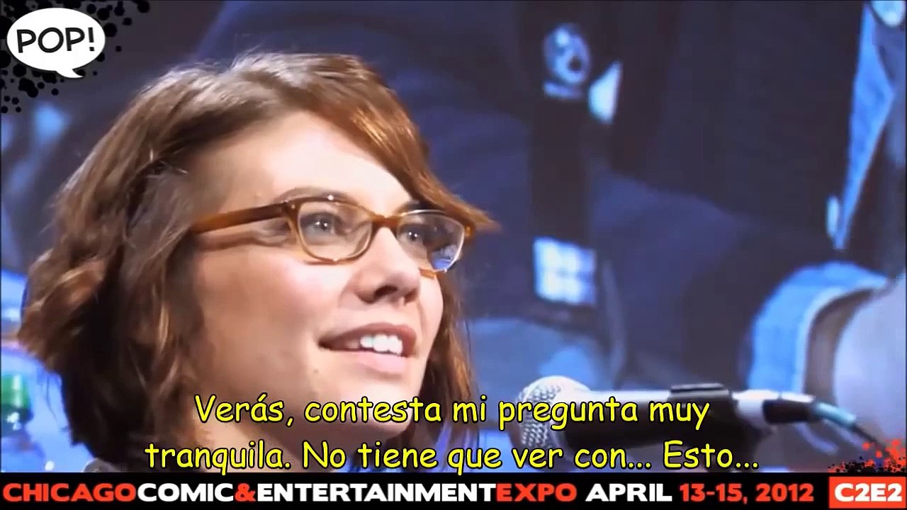 Entrevista Lauren Cohan y Steven Yeun "Mejor Besador"/Sub Español Latino.