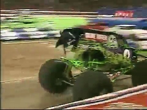 Hot Wheels Monster Truck Flips Over During Race