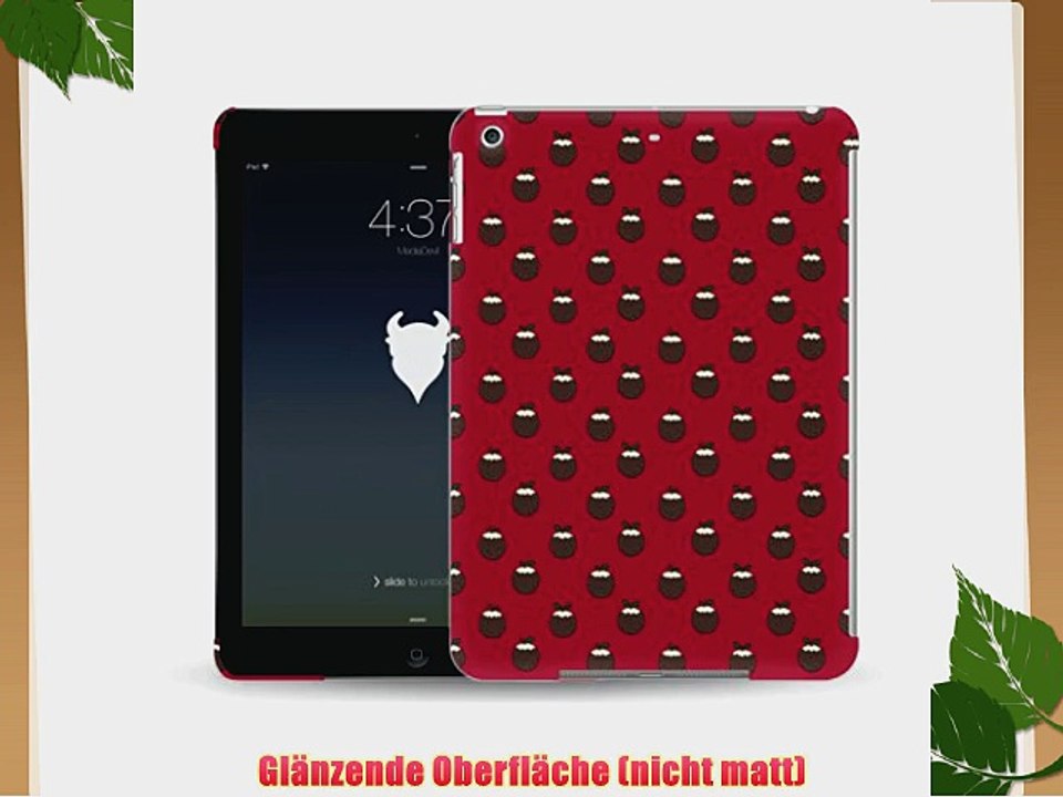 MediaDevil Grafikcase Apple iPad Air H?lle: Ultra Slim Edition - Christmas Puddings (Gl?nzend)