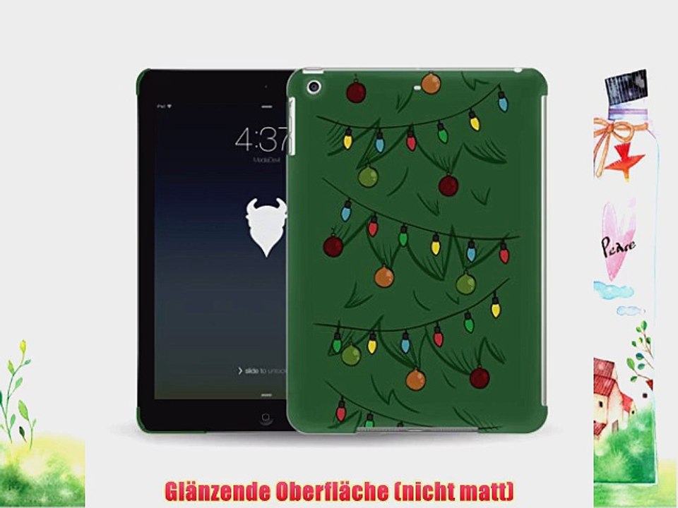 MediaDevil Grafikcase Apple iPad Air H?lle: Ultra Slim Edition - Christmas Tree (Gl?nzend)