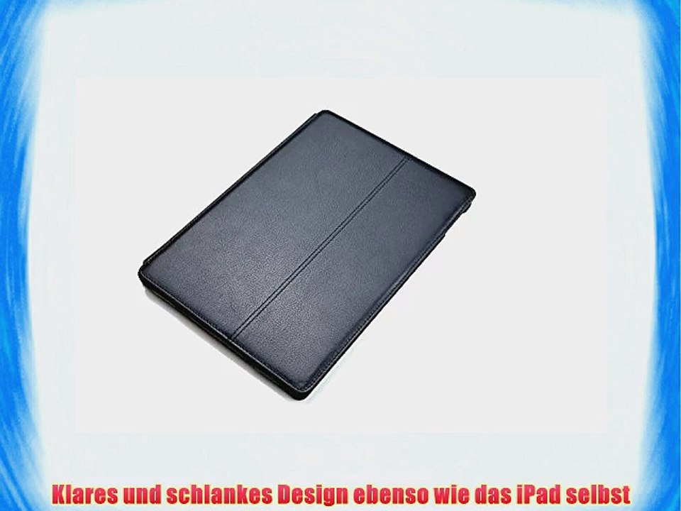 MACOON iPad Air 2 'Smart Traveler' Ledertasche aus 100% Rindsleder Echt Leder Tasche H?lle
