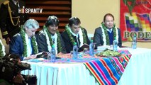 Bolivia: Morales y dirigentes sociales abordan el incidente aéreo
