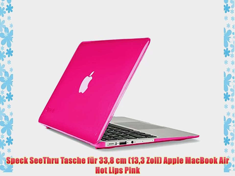 Speck SeeThru Tasche f?r 338 cm (133 Zoll) Apple MacBook Air Hot Lips Pink