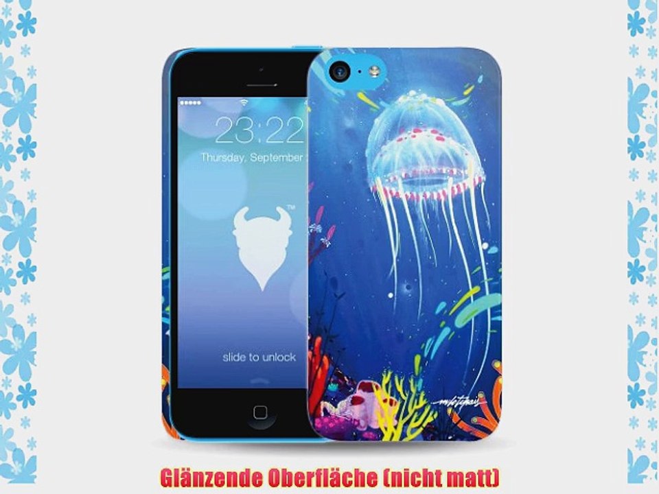 MediaDevil Grafikcase Apple iPhone 5C H?lle: Ultra Slim Edition - Jellyfish von Milo Tchais