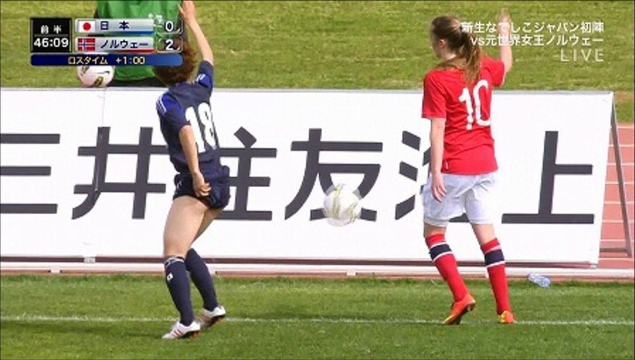 なでしこジャパン（女子サッカー）プレイ中の衝撃映像！画像集