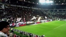 Juventus fans singing. Pre match Juventus vs Fiorentina