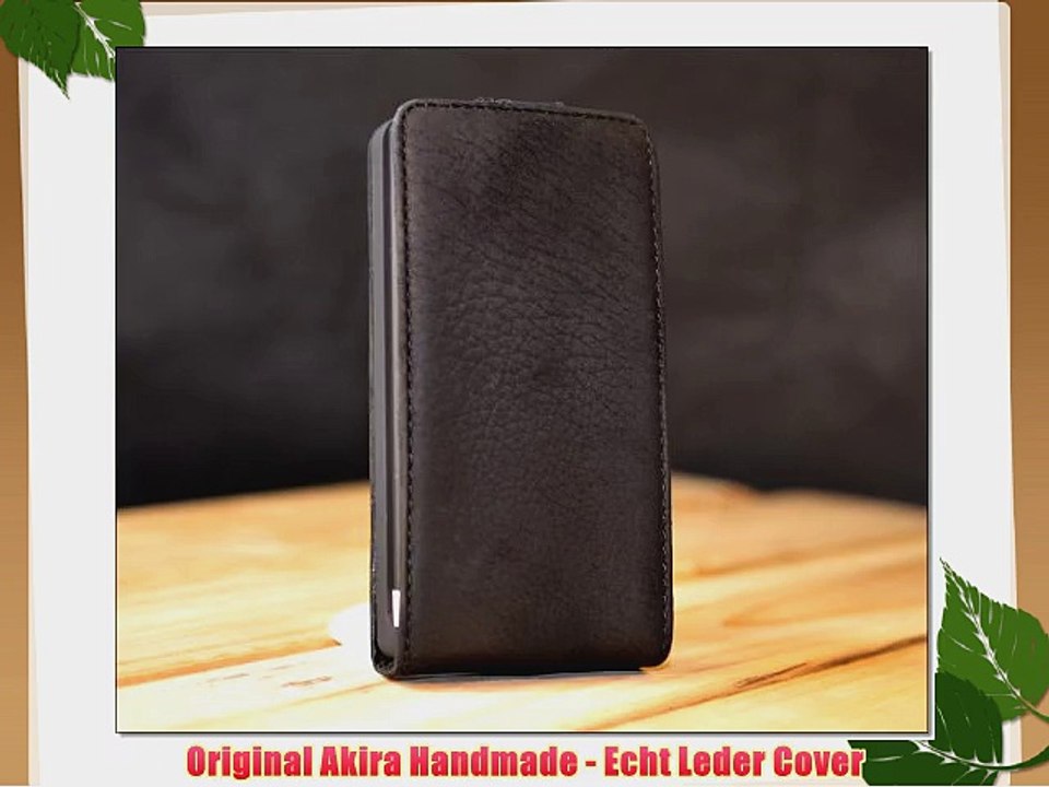 Original Akira Hand Made Echt Leder HTC 8S Cover Handgemacht Case Schutzh?lle Etui Flip Wallet