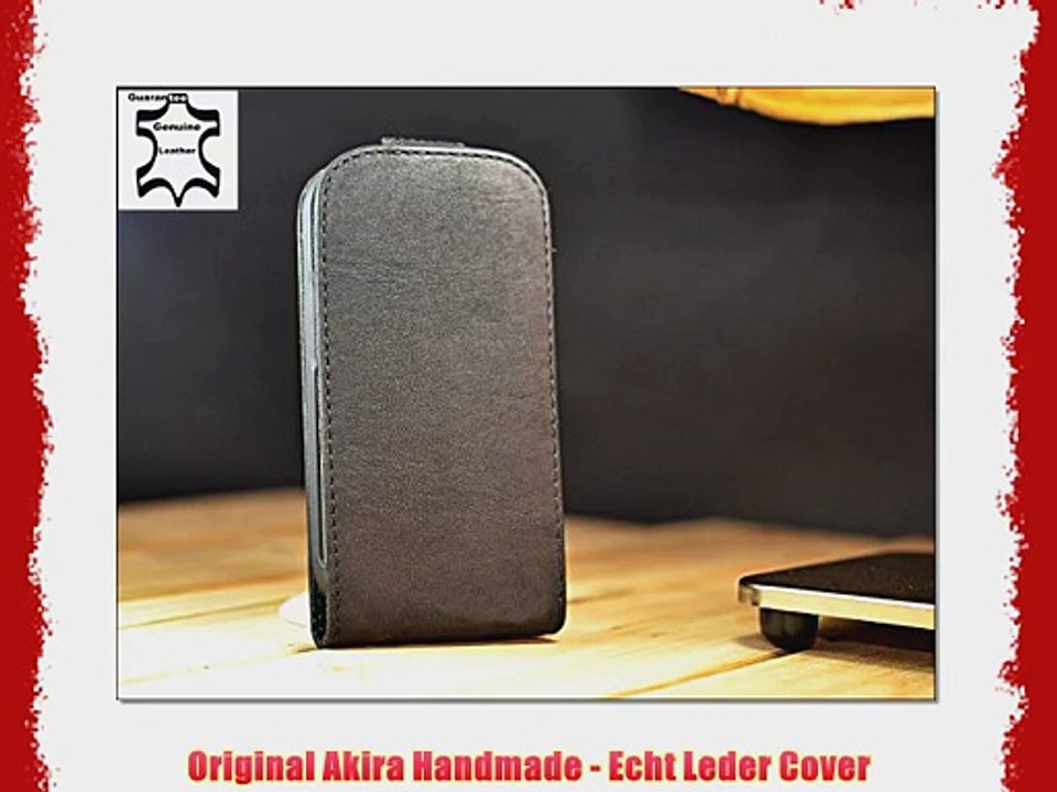 Original Akira Hand Made Echt Leder Samsung Galaxy Ace 2 Cover Handgemacht Case Schutzh?lle