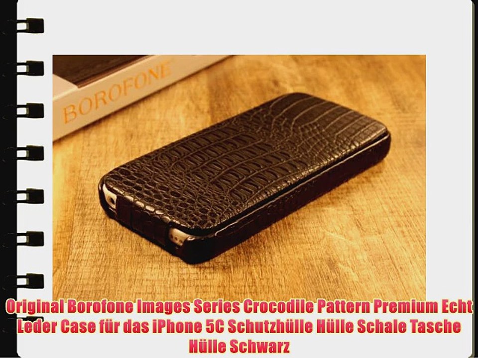 Original Borofone Images Series Crocodile Pattern Premium Echt Leder Case f?r das iPhone 5C
