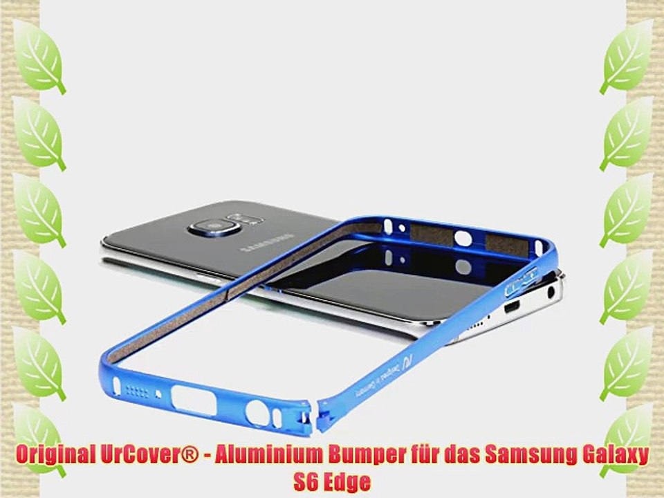 Original UrCover? Aluminium Bumper f?r das Samsung Galaxy S6 Edge Alu Schutzh?lle Zubeh?r H?lle