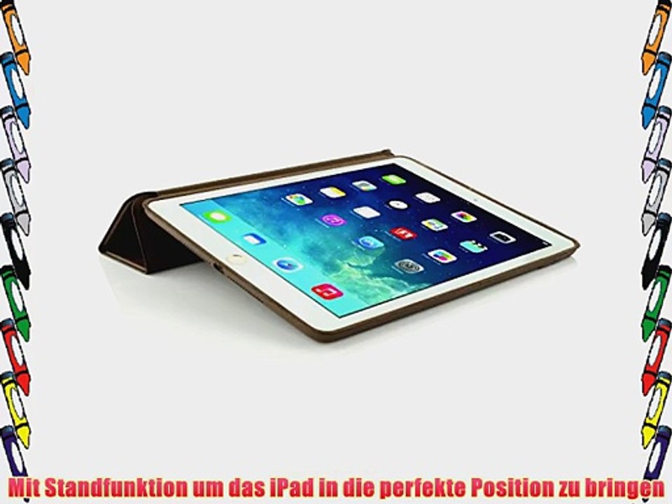 Original Urcover? Smart Case f?r Apple iPad Air 2 Kunstleder Tasche Cover Portfolio Case Schutzh?lle