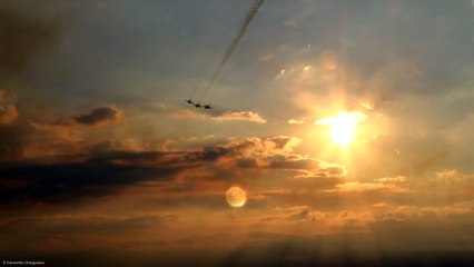 6 L39 Albatros Formation - Baltic Bees @ BIAS2015 - Evening Display - Aerobatics, lowpasses + smoke