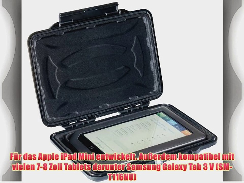 Pelican 1055CC HardBack Robuste H?lle f?r Samsung Galaxy Tab 3 V (SM-T116NU) (Bruchfestes staubgesch?tztes