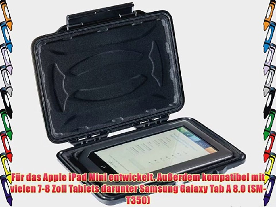 Pelican 1055CC HardBack Robuste H?lle f?r Samsung Galaxy Tab A 8.0 (SM-T350) (Bruchfestes staubgesch?tztes