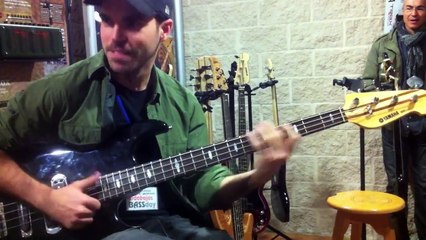 Miki Santamaria & 16 years old Marlon Lopez jamming at the Todobajos Bass Day 2013