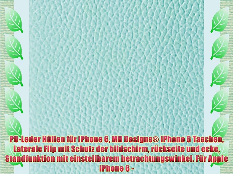 PU-Leder H?llen f?r iPhone 6 MH Designs? iPhone 6 Taschen Laterale Flip mit Schutz der bildschirm