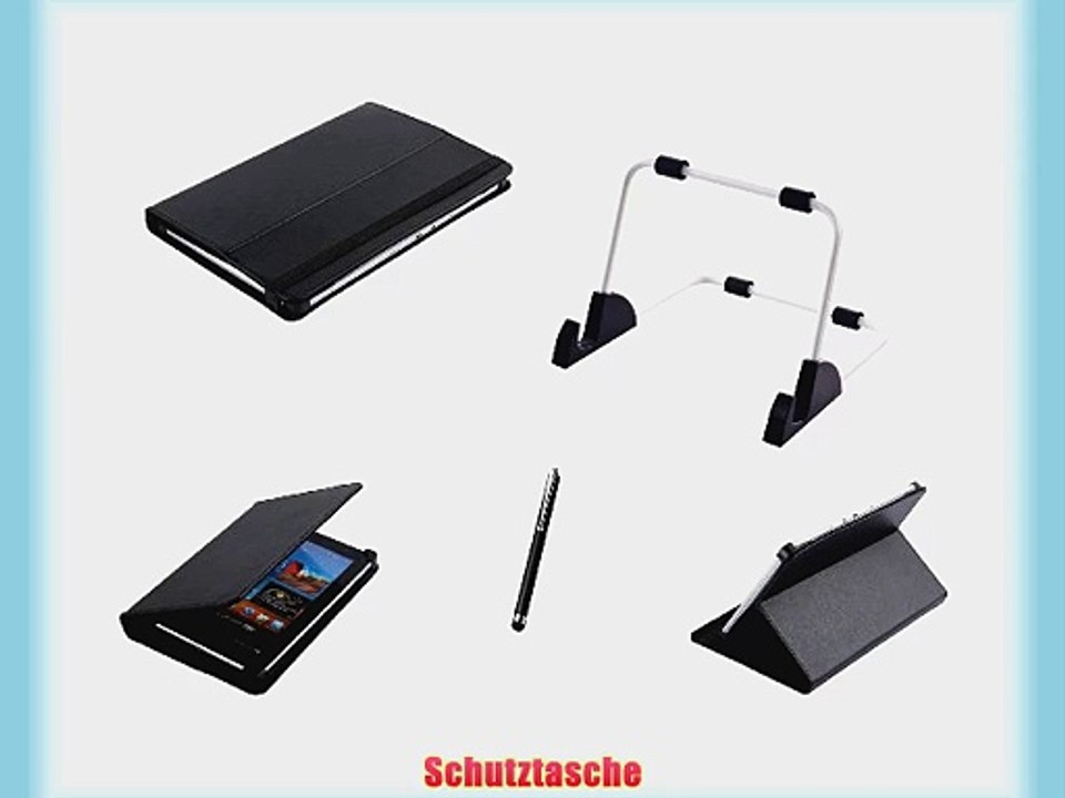 Rhaise Samsung Galaxy Tab 10.1N Duo Pack Tischst?nder und Book / Bookcase Tasche Flip - Etui