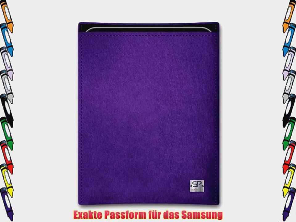 SIMON PIKE Case H?lle Bern V lila f?r Samsung Galaxy Note 8.0 aus Filz