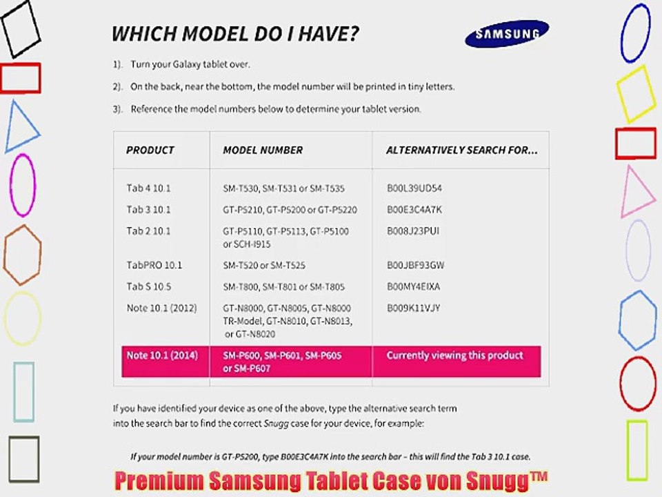 Snugg? Galaxy Note 10.1 LTE H?lle (Lila) - Smart Case mit lebenslanger Garantie (Galaxy Note