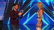 Magician Removes American Actress's Bra - America's Got Talent 2014