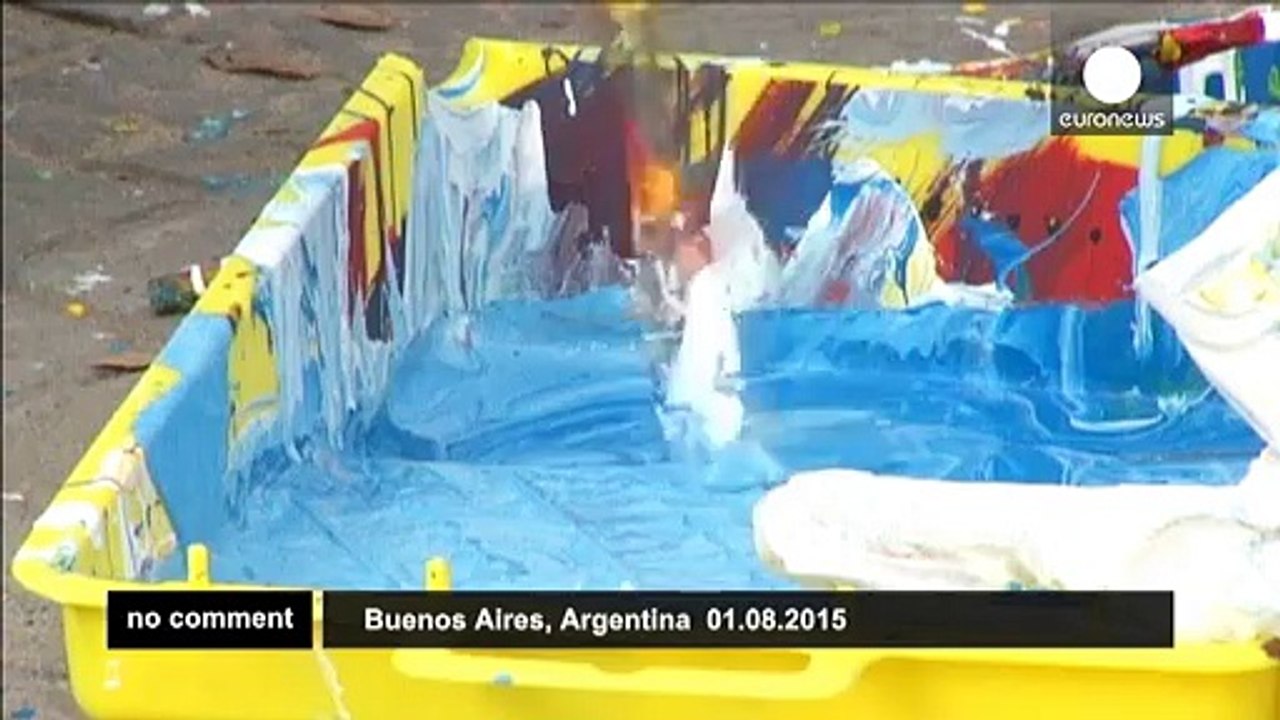 Painters protest oil giant's Arctic drilling plans