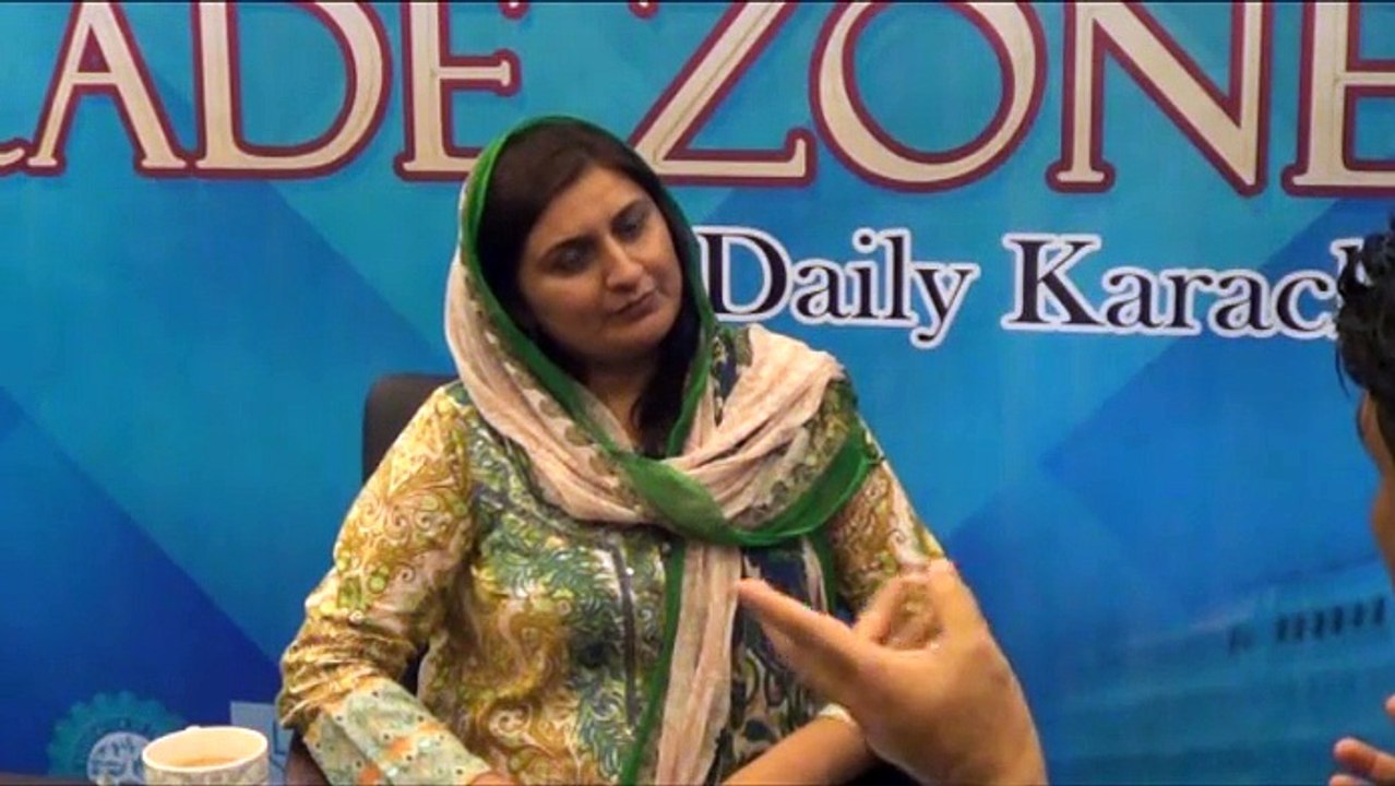 A.K Memon hosting forum Munawara Sultana (Chairperson Pakistan-Australia Business Council FPCCI) discussing at Trade Zone Forum.