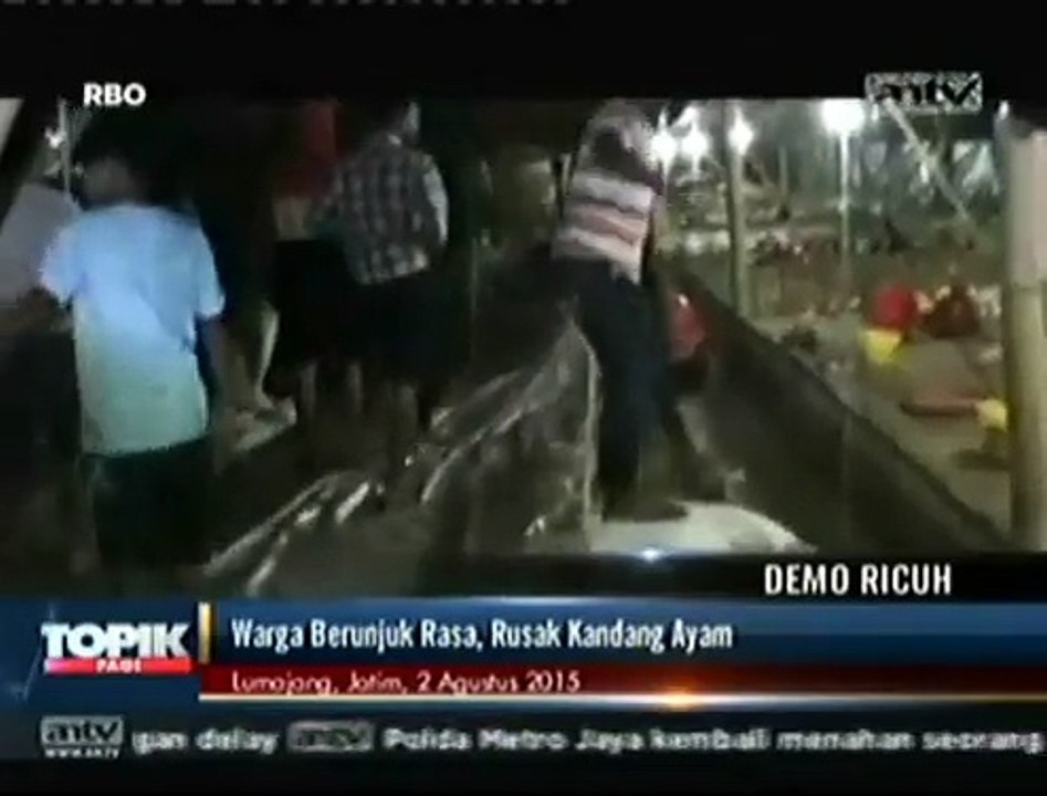 Cemari Lingkungan, Peternakan Ayam Dirusak Warga