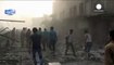 Сирия. Военный самолет рухнул на жилой квартал города Эриха