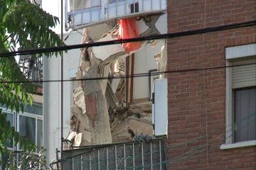 Se desploma un bloque de viviendas en Carabanchel