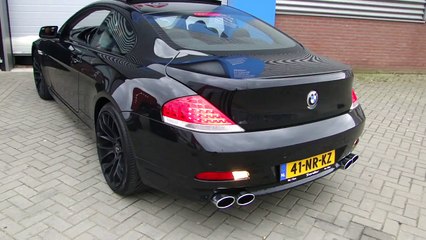 BMW 645Ci V8 Hurricane Look Race Exhaust system by MaxiPerformance