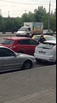 В Киеве женщина прокатила полицейского на капоте из-за неправильной парковки