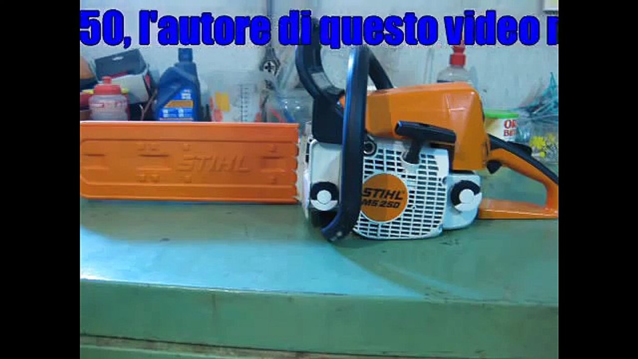 Stihl MS 250 sostituzione pompa olio (replacing oil pump)