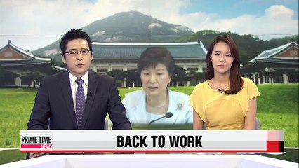 Issues topping President Park's agenda after summer holiday
