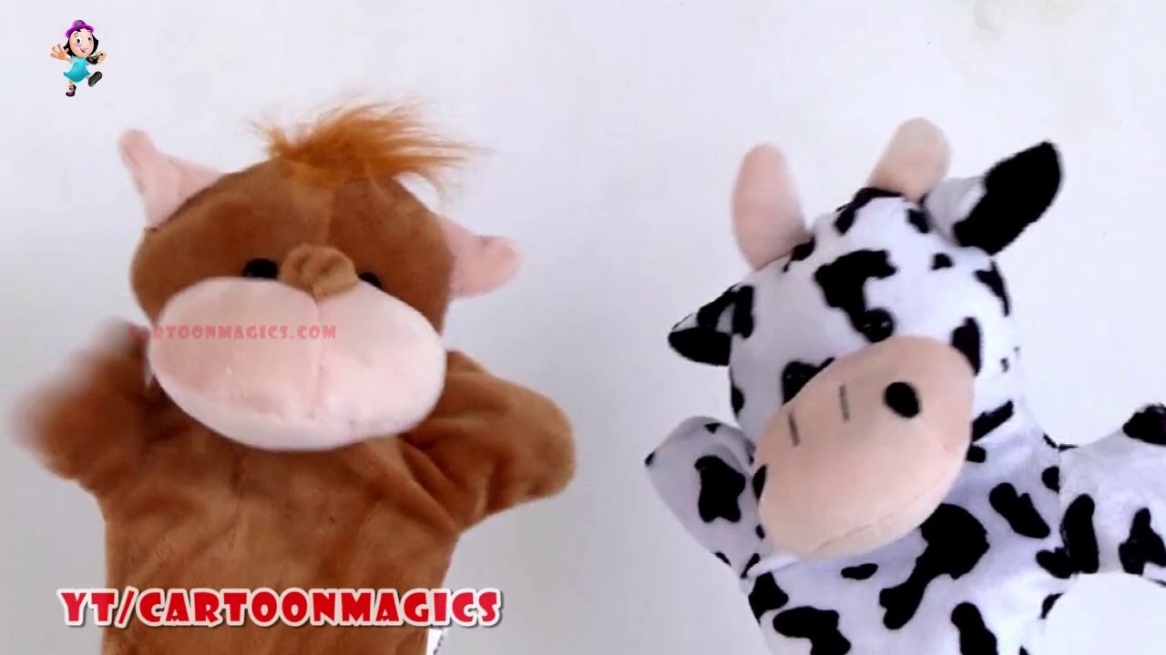 Twinkle Twinkle Little Star Funny Hippopotamus Cattle cow puppets