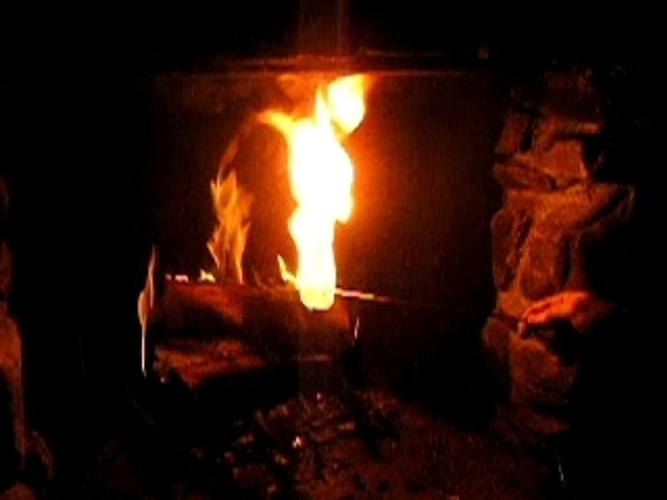 marshmallow on fire