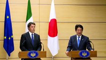 Giappone - Tokyo, conferenza stampa Renzi-Abe (03.08.15)