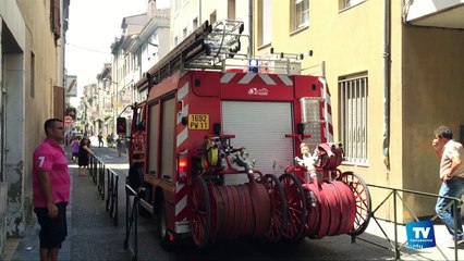 Feu d’appartement dans le centre ville de Carcassonne dans un immeuble d'ALOGEA :