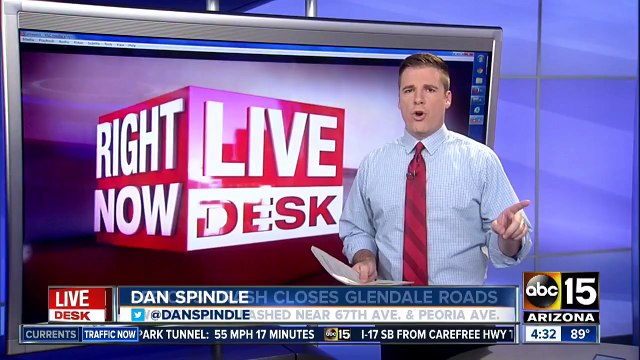 Serious crash overnight closes Glendale roads