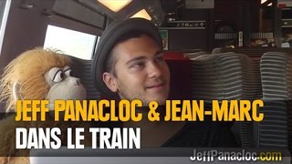 Jeff Panacloc et Jean-Marc dans le train