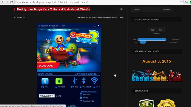 Buddyman Ninja Kick 2 Hack iOS Android Cheats