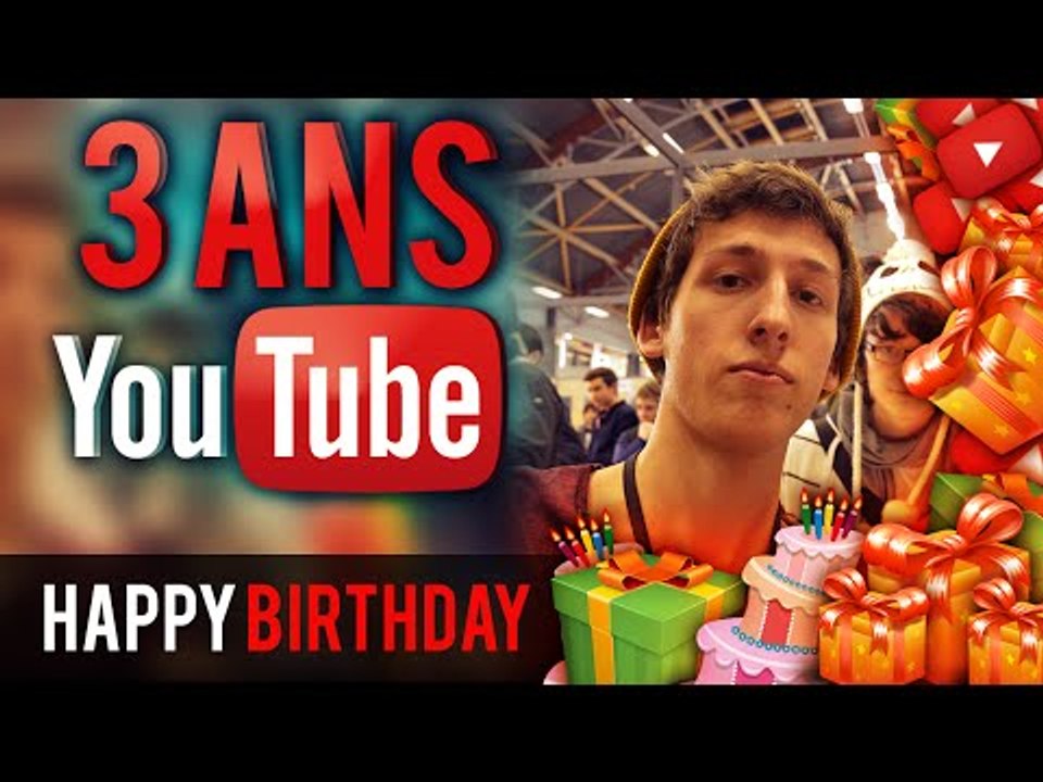 3 ANS SUR YOUTUBE !