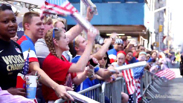 New York hosts ticker-tape parade for US Women's National Soccer Team